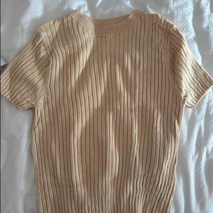 Thick Knit Yellow T-Shirt